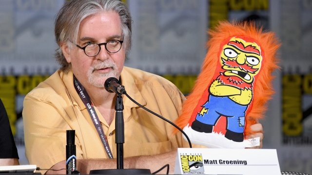 Matt Groening attends "The Simpsons" Comic-Con panel