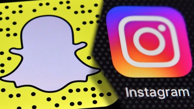 Snapchat and Instagram logos