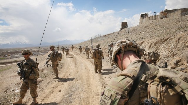 U.S. troops on patrol in Afghanistan