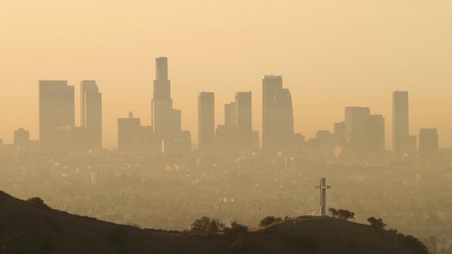 Smog around Los Angeles