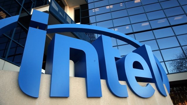 An Intel sign
