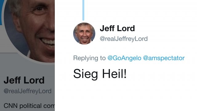Jeffrey Lord tweets a Nazi salute.