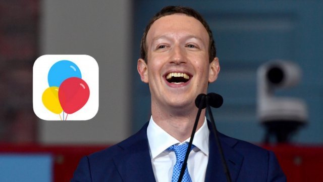 Mark Zuckerberg and the Colorful Balloons logo