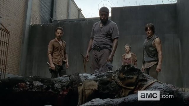 "The Walking Dead" scene