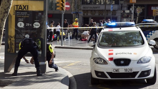 Police at seen of terror attack