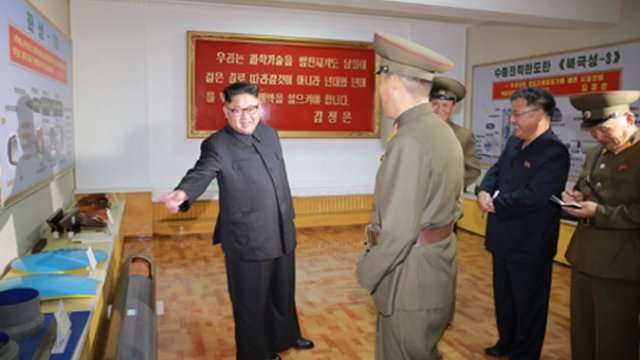 Kim Jong-un at Chemical Material Institute of the Academy of Defense Sciences