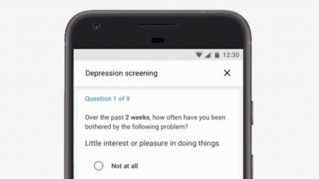 Google adds depression screening tool to search results.