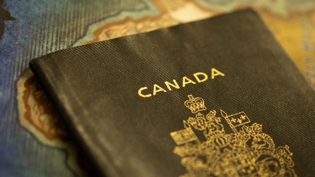 A Canadian passport