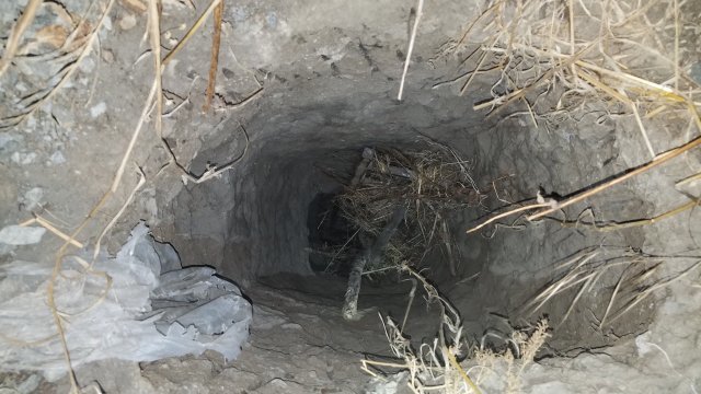 A tunnel used for smuggling across the U.S.-Mexico border