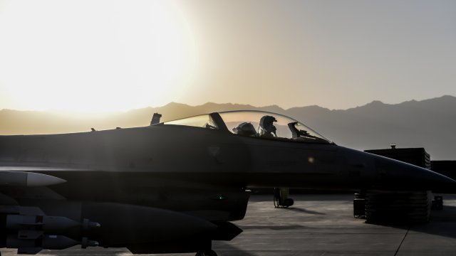 A U.S. fighter pilot in Afghanistan