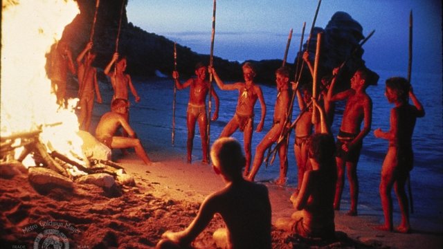 A still from the 1990 film "Lord of the Flies"
