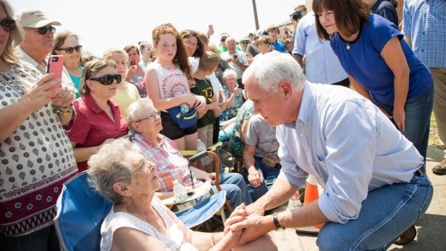 Vice President Mike Pence visiting Texas residents