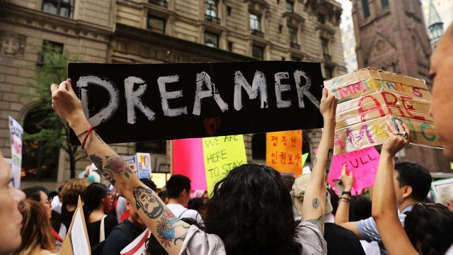 Immigrant advocates rally outside Trump Tower