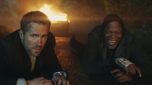 A still from "The Hitman's Bodyguard"