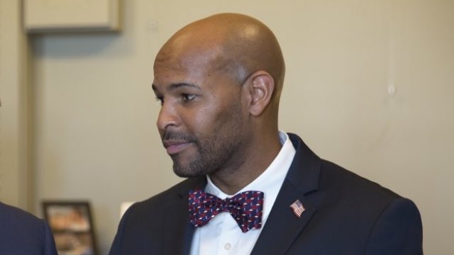 U.S. Surgeon General Dr. Jerome Adams at his swearing-in ceremony