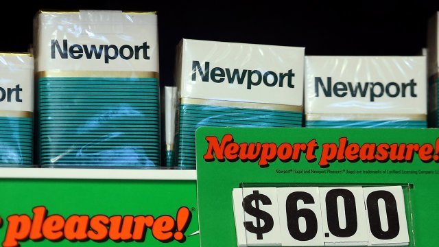 Newport menthol flavored cigarettes