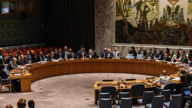 The United Nations Security Council holds a meeting on North Korea.