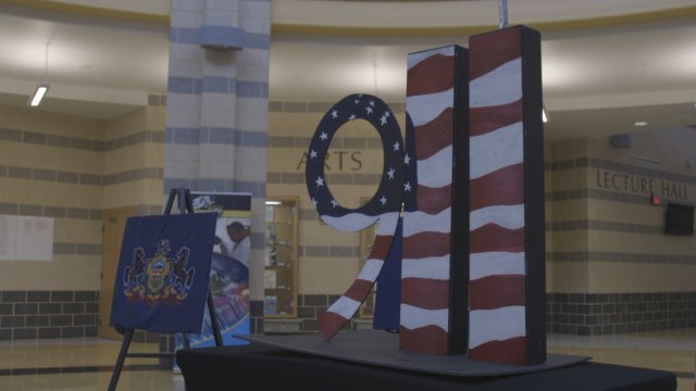 A 9/11 exhibit is on display at a high school just outside of Washington, D.C. in Prince George's County.