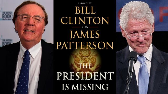 James Patterson (left); Bill Clinton