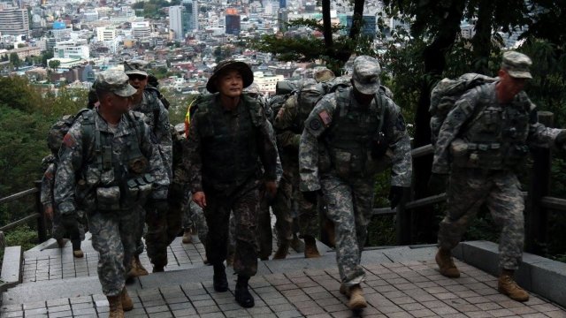 soldiers in Korea
