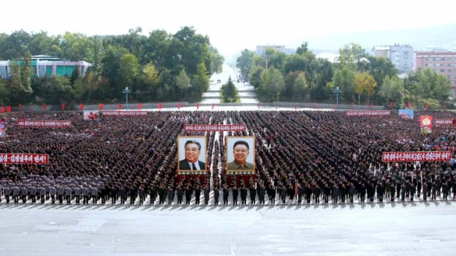 North Korean rally