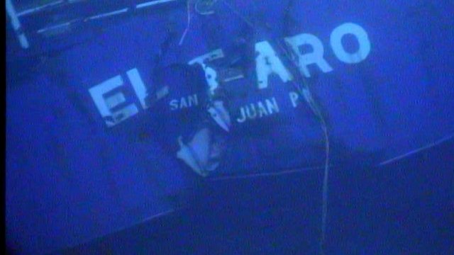 The wreckage of the El Faro
