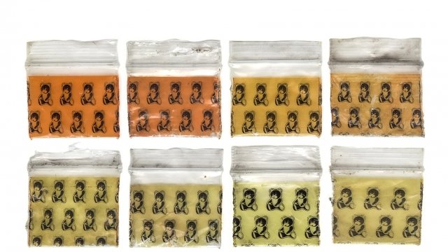 Drug bags collected by Ben Kurstin as part of the "Dime A Dozen" collection