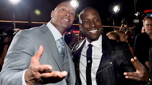 Dwayne "The Rock" Johnson and Tyrese Gibson.