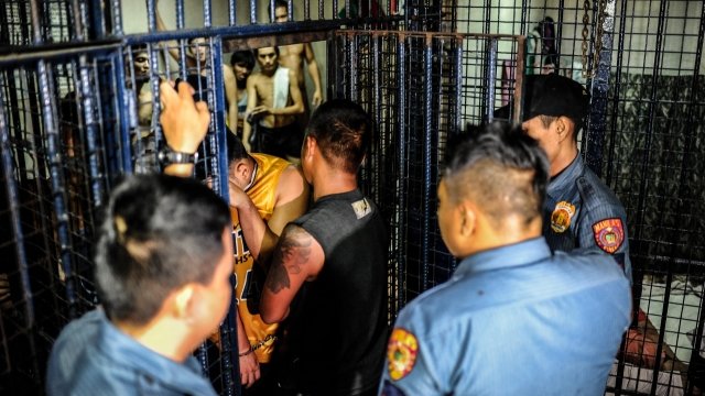 Drug suspects in jail in The Philippines