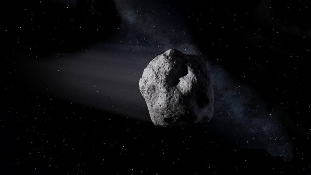 An artist's concept of an asteroid.