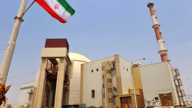 A view of the reactor building at the Russian-built Bushehr nuclear power plant.