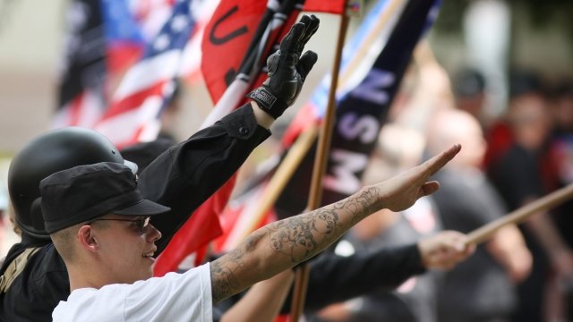National Socialist movements holds rally in Los Angeles
