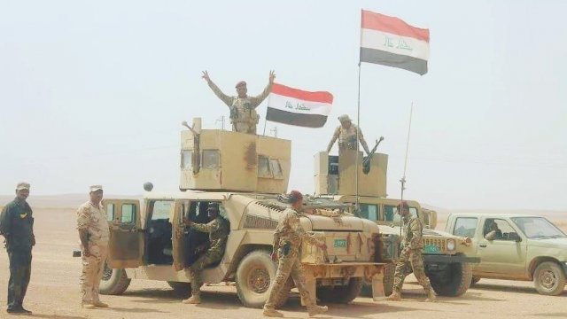 Iraqi soldiers advance to Kirkuk
