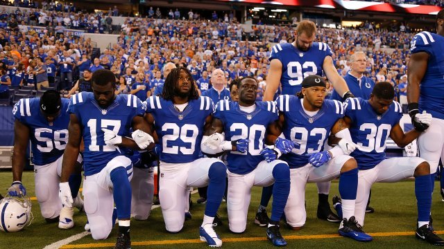 NFL players kneel during national anthem