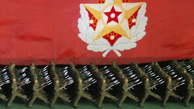 North Korean military cadets
