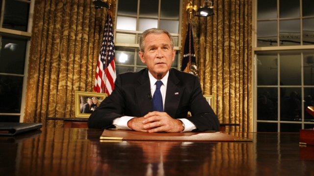 Then-President George W. Bush