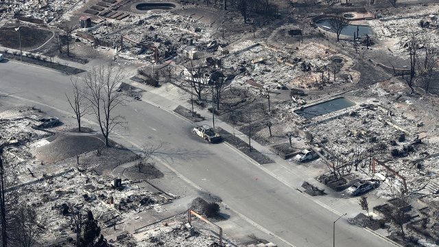 Homes destroyed by California wildfire Tubbs Fire