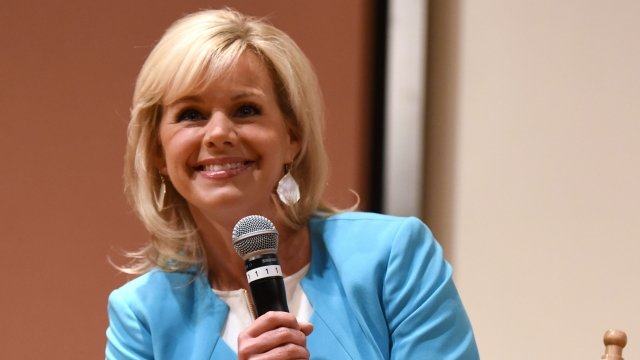 Gretchen Carlson speaks Women at the Top: Female Empowerment in Media Panel in Greenwich, Connecticut.