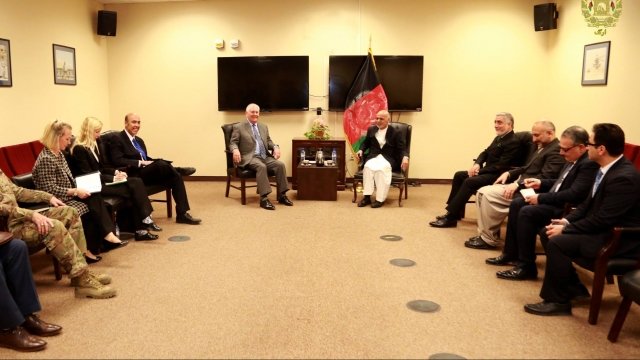 Tillerson meets with President Ghani.