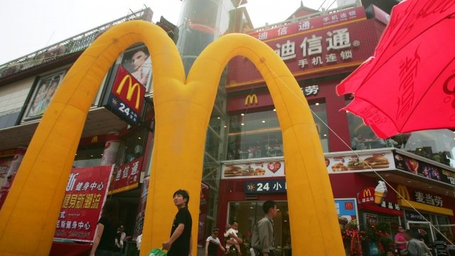 A McDonald's restaurant in Kaifeng of Henan Province, China.