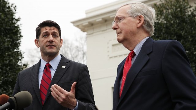 Speaker of the House Paul Ryan and Senate Majority Leader Mitch McConnell.