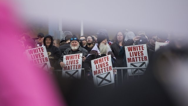 White Lives Matter protesters in Shelbyville, TN