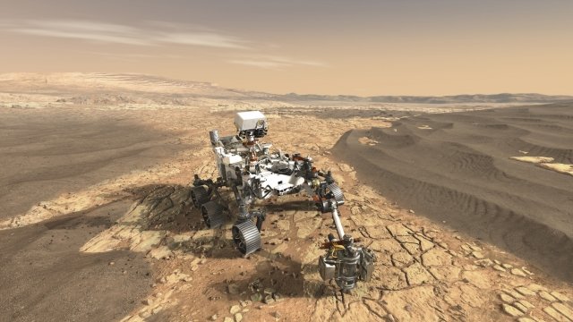 Concept image of the 2020 Mars rover