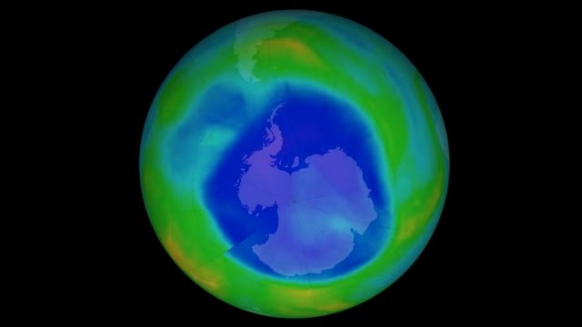 NASA animation of the hole in Earth's ozone