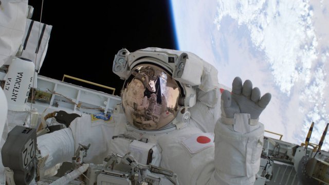 Astronaut on the International Space Station