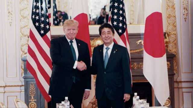 U.S. President Donald Trump and Japanese Prime Minister Shinzo Abe