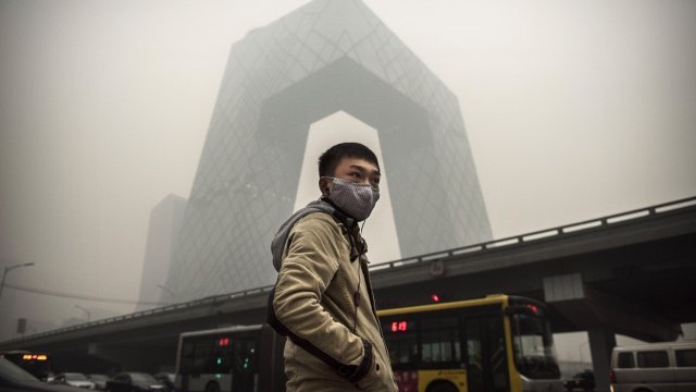 Beijing in smog
