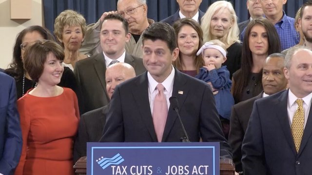 Speaker Paul Ryan speaking about tax bill