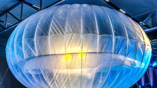 A Project Loon balloon