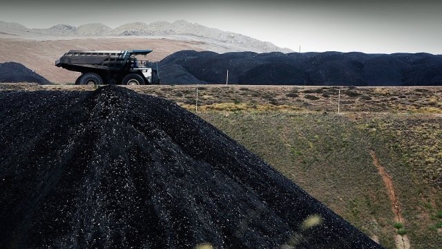 A coal truck and coal